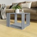 Couchtisch Grau Sonoma 40x40x30 Cm Holzwerkstoff Vidaxl