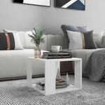 Vidaxl - Couchtisch Wei&szlig; 40x40x30 Cm Holzwerkstoff Wei&szlig;
