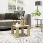 Beistelltisch Sonoma-eiche 50x50x35 Cm Holzwerkstoff Vidaxl