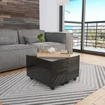 Couchtisch Hochglanz-schwarz 60x60x35 Cm Holzwerkstoff Vidaxl