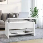 Couchtisch Wei&szlig; 80x50x40 Cm Holzwerkstoff Vidaxl