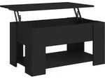 Couchtisch Schwarz 79x49x41 Cm Holzwerkstoff - Vidaxl