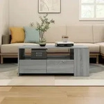 Couchtisch Grau Sonoma 102x55x42 Cm Holzwerkstoff Vidaxl