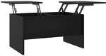 Couchtisch Schwarz 80x50x42,5 Cm Holzwerkstoff Vidaxl