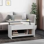 Couchtisch Wei&szlig; 102x50x52,5 Cm Holzwerkstoff - Vidaxl