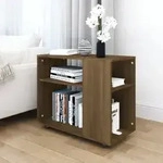 Vidaxl - Beistelltisch Braun Eiche 70x35x55 Cm Holzwerkstoff
