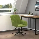 B&uuml;rostuhl Drehbar Hellgr&uuml;n Samt Vidaxl