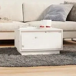 Couchtisch Wei&szlig; 55x56x32 Cm Massivholz Kiefer Vidaxl