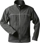Jacke Alpha, Softshell, Gr. S, Schwarz