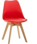 Esszimmerstuhl Linares Rot Kunststoff