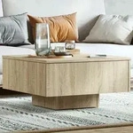 Couchtisch Sonoma-eiche 60x60x31,5 Cm Holzwerkstoff Vidaxl