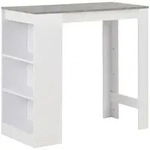 Bartisch Mit Regal Wei&szlig; 110x50x103 Cm - Vidaxl