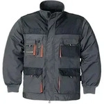Herrenjacke Gr&ouml;&szlig;e 52 Dunkelgrau/schwarz/orange