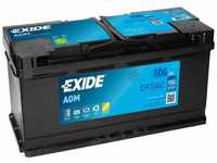 Exide - EK1060 Start-Stop agm 12V 106Ah 950A Autobatterie inkl. 7,50€ Pfand
