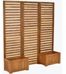 Sichtschutz Mit 2 Blumenk&auml;sten Akazie
