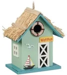Deko Vogelhaus, Strandhausstil, Holz, Zum Aufh&auml;ngen, Hxbxt: 24,5 X 19 X 13,5 Cm,