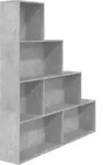 Vidaxl - B&uuml;cherregal/raumteiler Betongrau 155x24x160 Cm Holzwerkstoff