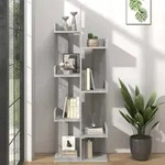 B&uuml;cherschrank 48x25,5x140 Cm Grau Sonoma Holzwerkstoff Vidaxl