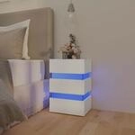 Led-nachttisch Wei&szlig; 45x35x67 Cm Holzwerkstoff - Vidaxl