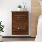 Wand-nachttisch Braun Eichen-optik 41,5x36x53 Cm Vidaxl