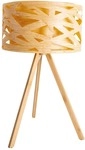Tischleuchte Beistelllampe Nachttischlampe Schreibtischlampe Bambus-look H 55 Cm