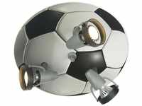 Deckenstrahler für Fussball-Fans, 3flammig, Spots schwenkbar, Fussball-Strahler