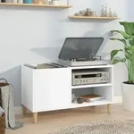Plattenschrank Wei&szlig; 84,5x38x48 Cm Holzwerkstoff Vidaxl