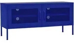 Tv-schrank Marineblau 105x35x50 Cm Stahl Vidaxl