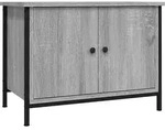 Vidaxl - Tv-schrank Mit T&uuml;ren Grau Sonoma 60x35x45 Cm Holzwerkstoff