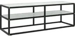 Vidaxl - Tv-schrank Schwarz Mit Hartglas Marmor-optik 120x40x40 Cm