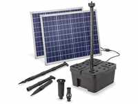 Solar Teichfilter Set Professional 100W 3400 l/h Gartenteich Teichpumpe 100911