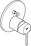 Grohe Plus Einhand-wannenbatterie, Unterputzmontage, 24060dc3