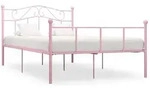 Bettgestell Rosa Metall 120x200 Cm Vidaxl