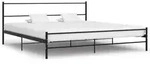 Bettgestell Schwarz Metall 200&times;200 Cm Vidaxl