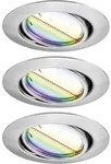 Paulmann 92467 Led-einbauleuchte 3er Set Led 14.7 W Eisen (geb&uuml;rstet)