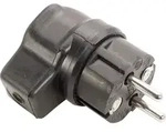 Vollgummi-winkelstecker, Max. 2,5mm2, 230v/16a, Ip44