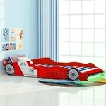 Vidaxl Children's Led Race Car Bed 90x200 Cm Red