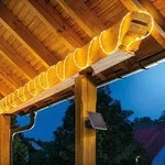 Solar Lichterschlauch Mit 200 Warmwei&szlig;en Leds Lichterkette Outdoor 102572 - Esotec
