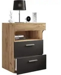 Holz Nachttisch Schublade Slepal M