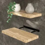 Wandregal Freischwebend Inkl. Halterung Mdf 15kg Tragkraft 3,8cm St&auml;rke Wand...