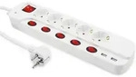 Mc Power - Mcpower Steckdosenleiste, 5-fach, 2xusb, Einzelschaltung, 1,5 M Zuleitung,
