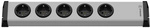 Ehmann - 0200x00052300 Steckdosenleiste Mit Schalter Silber, Schwarz 1 St.
