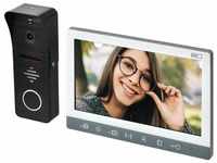 Emos - Video-Türsprechanlage, wasserdichte Full-HD Kamera mit Nachtsicht, Monitor