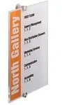 T&uuml;rschild Crystal Sign 210 X 297 Mm (b X H) Beschriftungsschild Auswechselbar