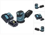 Makita Dbo 180 Sy1 Akku Exzenterschleifer 18 V 125 Mm + 1x Akku 1,5 Ah +...