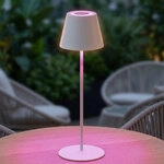 Rgb Led Innen Au&szlig;en Tischleuchte Tischlampe Gartenleuchte Touchdimmer Sand...