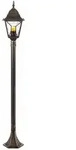 Brilliant - Janel Au&szlig;enstandleuchte 120cm Schwarz Gold 1x A60, E27, 60w, Geeignet