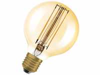 Dimmbare LED-Lampen, Vintage-Edition, 60 Watts Ersatz, E27, G80, 2200 Kelvin, Warm