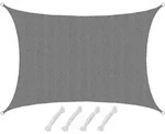 Amanka - Uv Sonnensegel 3x4 Hdpe Rechteckig Sonnenschutz &Uuml;berdachung Garten Balkon