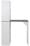 Bartisch Mit Schrank Wei&szlig; 115x59x200 Cm - Vidaxl